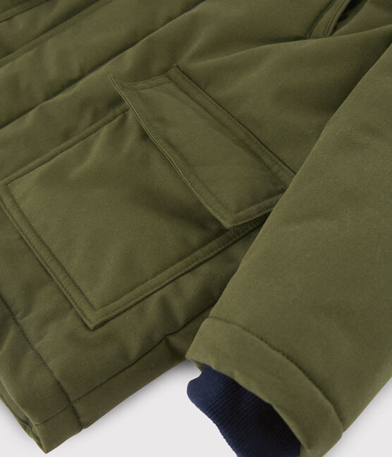 Kinder-Parka für Jungen grün MILITARY