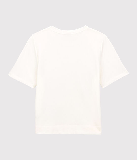 Damen-T-Shirt DAS BOXY DOPPELJERSEY  weiss MARSHMALLOW