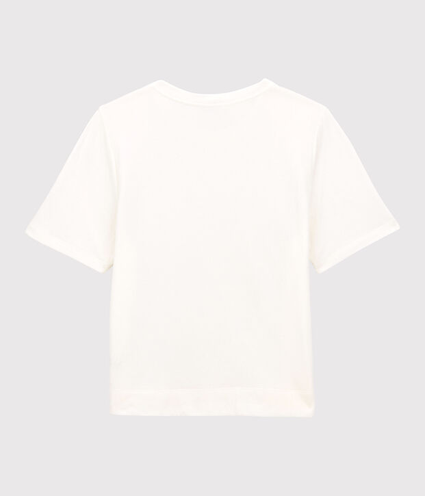 Damen-T-Shirt DAS BOXY DOPPELJERSEY weiss