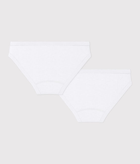 2er-Set weisse slips für Mädchen variante 1