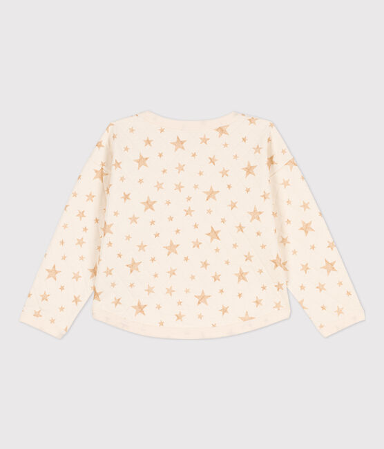 Kinder-Sweatshirt mit Printmotiv aus Doppeljersey für Mädchen naturfarben AVALANCHE
