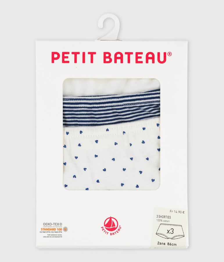 3er-Set Shorties f&uuml;r kleine M&auml;dchen vielfarbig