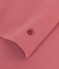 Langärmeliges Damen-T-Shirt L'Iconique aus einfarbigem Rippstrick rosa ROSEWOOD
