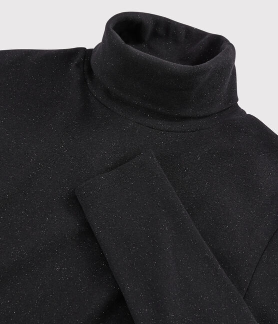 Unterziehpullover für Damen schwarz NOIR/ ARGENT