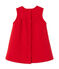 Besticktes Baby-Mädchen-Kleid aus Molton rot FROUFROU