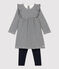 Zweiteiliges Baby-Set blau SMOKING/weiss MARSHMALLOW