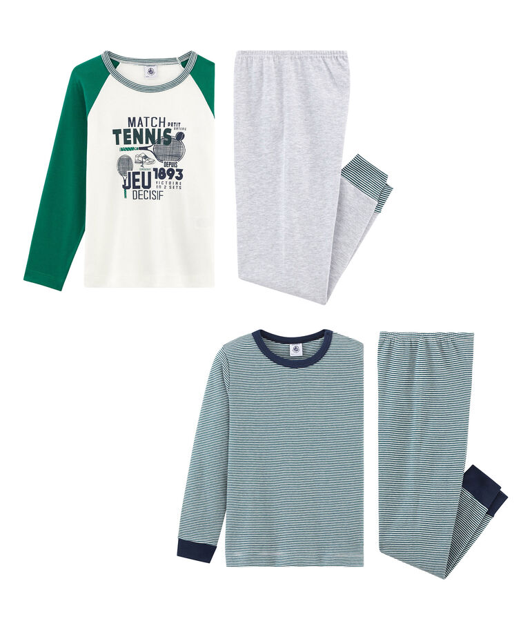 Set aus 2 Pyjamas f&uuml;r kleine Jungen vielfarbig
