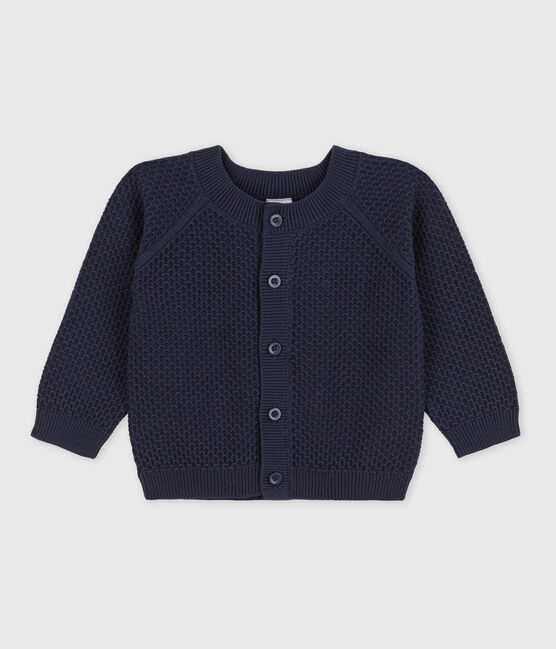 Baby-Cardigan aus Baumwollstrick blau SMOKING