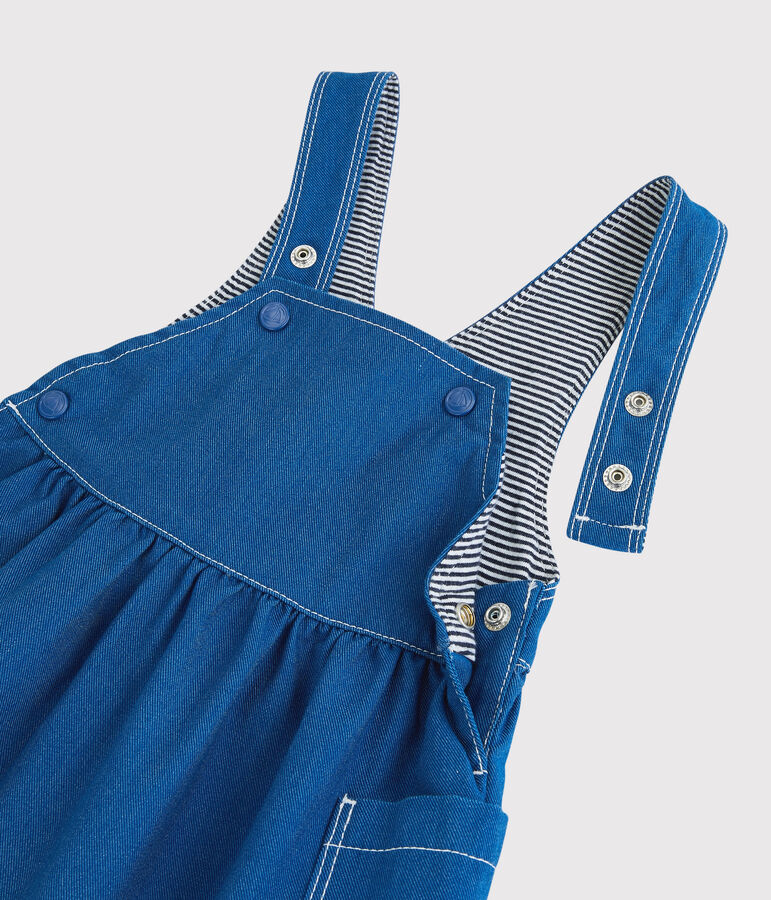Baby-Kleid aus Baumwolle f&uuml;r M&auml;dchen blau