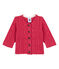 Cardigan mit Zopfmuster rosa IMPATIENCE