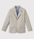 Gestreifte Jungen-Jacke aus Canvas