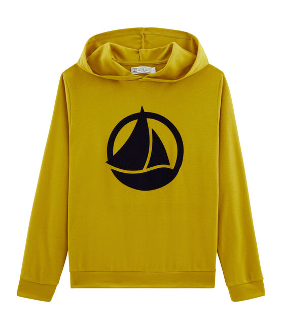 Damen-Kapuzensweatshirt grün BAMBOO