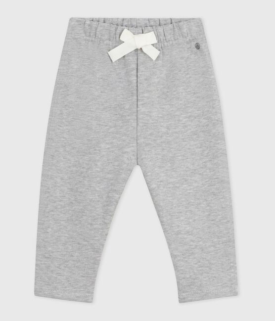 Baby-Hose aus einfarbiger Baumwolle grau FUMEE CHINE