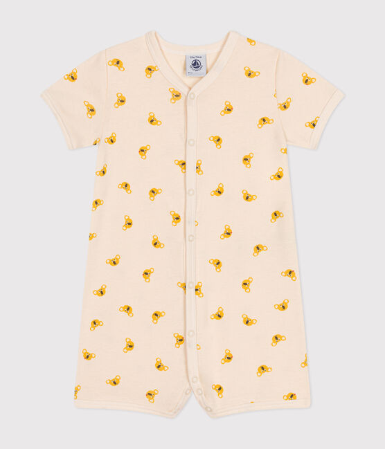 Baby-Kurzoverall aus Baumwolle mit Koala-Printmotiv weiss AVALANCHE/ MULTICO