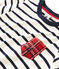 Langärmeliges Kinder-T-Shirt Jungen weiss MARSHMALLOW/blau SMOKING