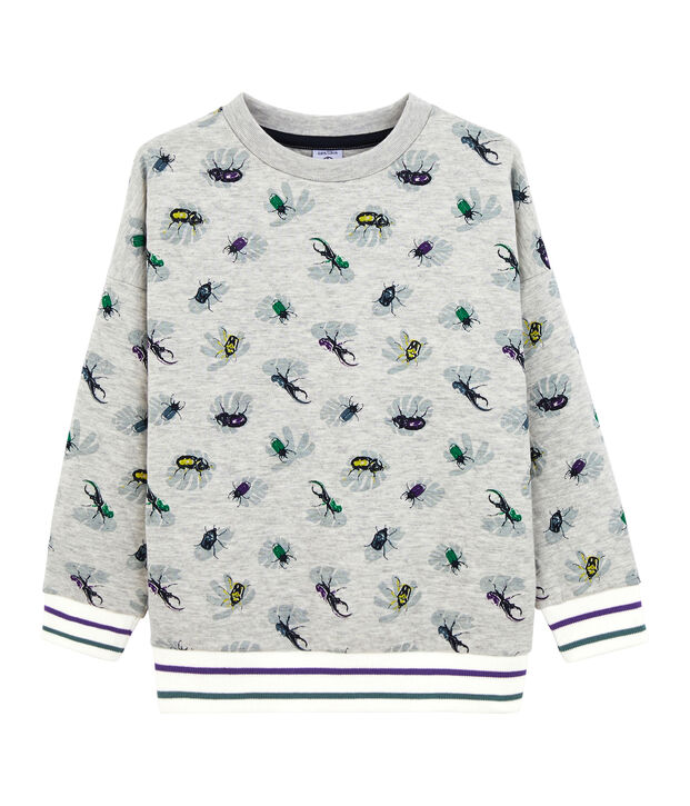 Kinder-Sweatshirt f&uuml;r Jungen grau/vielfarbig