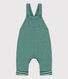 Lange Baby-Latzhose aus Doppeljersey mit Ringelstreifen