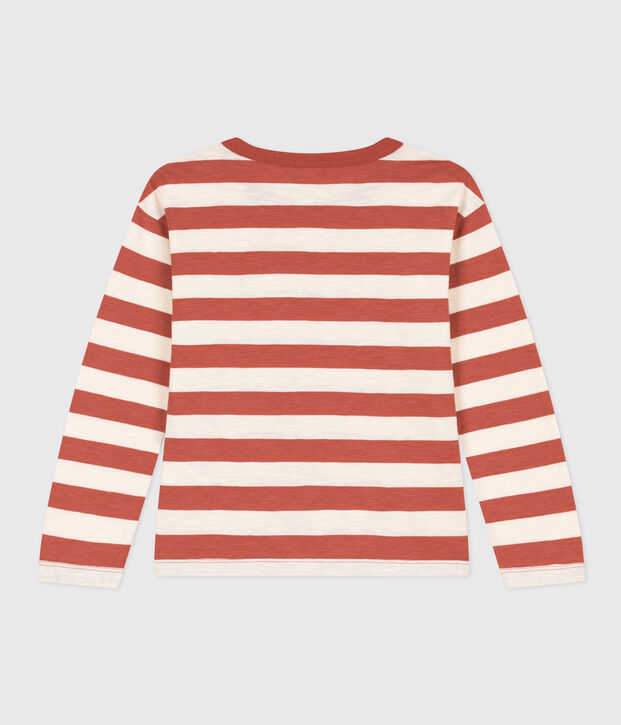 Lang&auml;rmeliges T-Shirt aus Baumwolle f&uuml;r Kinder/Jungen braun/naturfarben