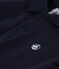 Kurzärmeliges Baby-Poloshirt aus Baumwolle blau SMOKING