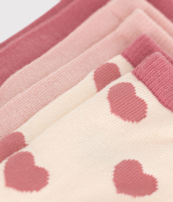 3er-Set Kinder-Socken aus Baumwolle mit Herzmotiv variante 1
