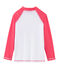 Anti-UV-T-Shirt LSF 50+ Kinder Mädchen und Jungen weiss MARSHMALLOW/rosa CUPCAKE