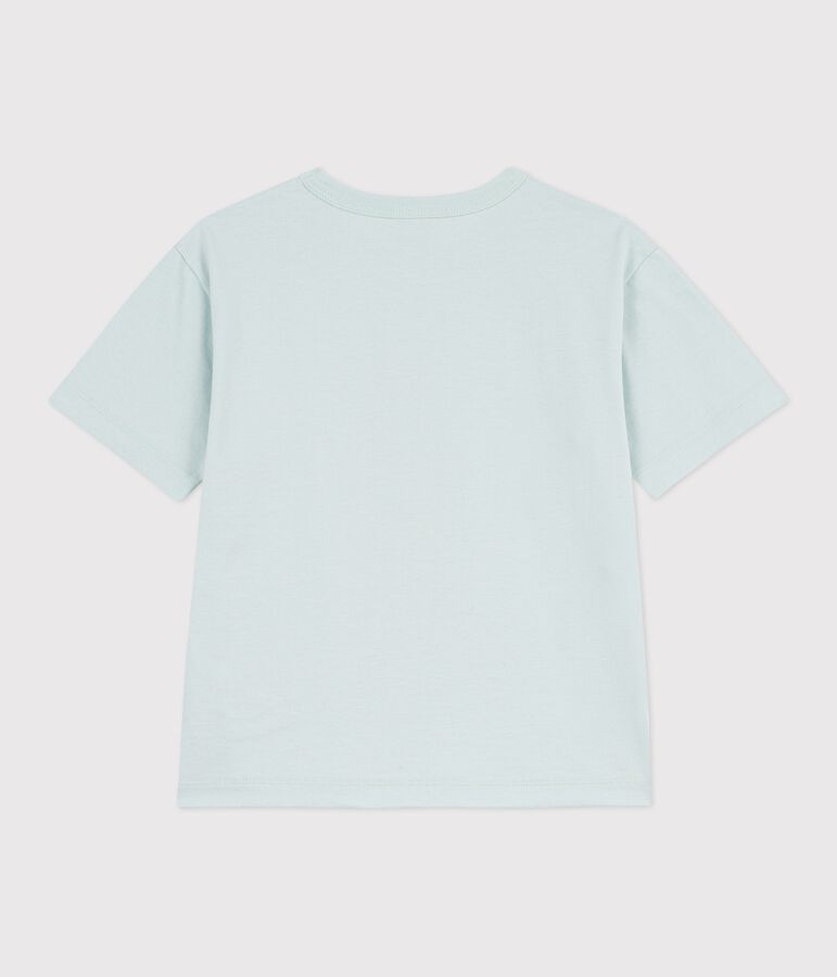 Kurz&auml;rmeliges Kinder T-Shirt aus Baumwolle blau