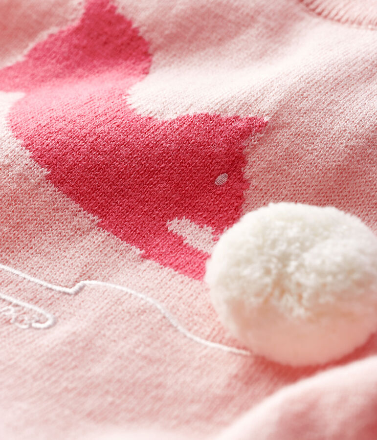 Lang&auml;rmeliges Baby-Kleid f&uuml;r M&auml;dchen rosa