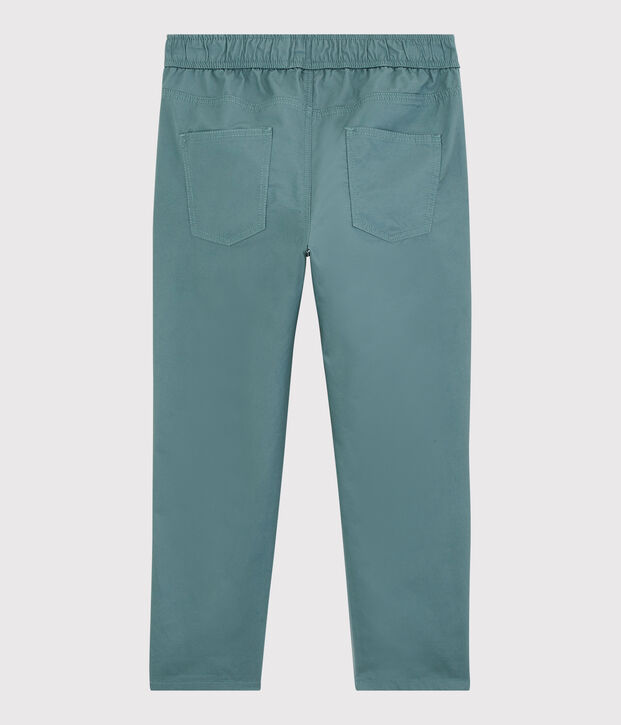 Hose aus Sergestoff in Regular-Fit-Passform f&uuml;r Jungen gr&uuml;n