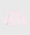 Baby-Cardigan aus einfarbiger Baumwolle rosa