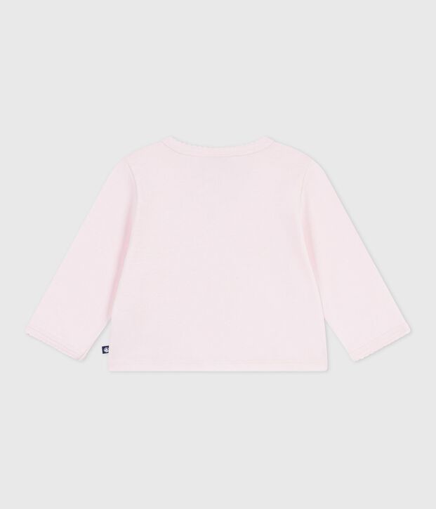 Baby-Cardigan aus einfarbiger Baumwolle BARELY