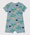 Baby-Kurzoverall aus Baumwolle mit Entdeckermotiv ENNEIGE/ MULTICO