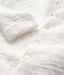 Damen-Cardigan aus gestepptem Doppeljersey weiss MARSHMALLOW