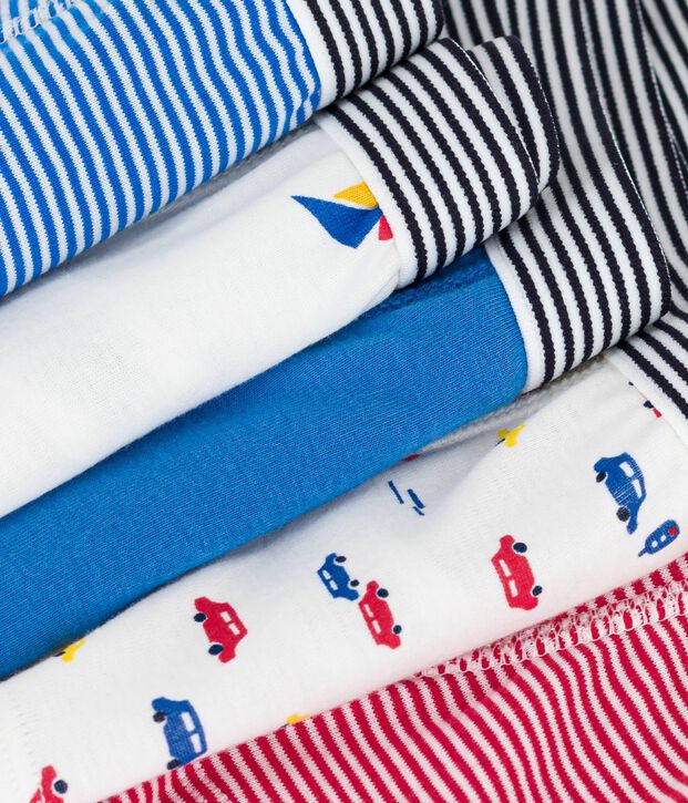 Set Kinder-Boxershorts aus bedruckter Baumwolle vielfarbig