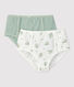 2er-Set Taillenslips aus Baumwolle für Damen