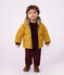 Baby-Winterjacke aus einfarbigem Polyester gelb