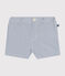 Baby-Shorts aus Seersucker GAULOISE/ MARSHMALLOW