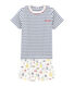 Rippstrick-Kurzpyjama für kleine Jungen