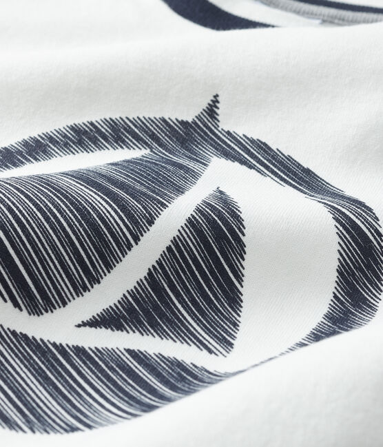 Kurzärmliges T-Shirt für Jungen weiss MARSHMALLOW