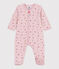 Strampler aus Nicki mit Blumenmotiv rosa JOLI/weiss MULTICO