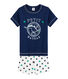 Kurzpyjama aus Leinen/Baumwolle für kleine Jungen