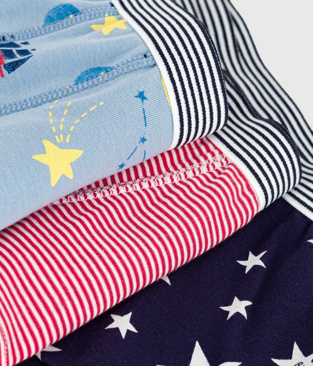 Set Kinder-Boxershorts aus bedruckter Baumwolle vielfarbig