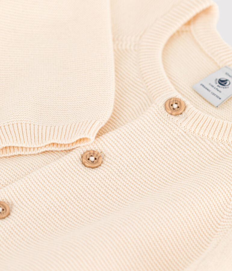 Langer Baby-Overall aus Strick naturfarben AVALANCHE