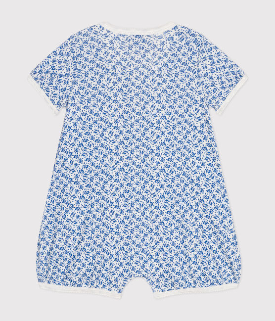 Baby-Kurzoverall aus Baumwolle blau MARSHMALLOW/ INCOGNITO