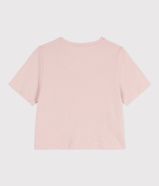 Damen-T-Shirt LE BOXY aus Baumwolle rosa SALINE