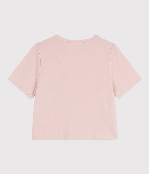 Damen-T-Shirt LE BOXY aus Baumwolle rosa