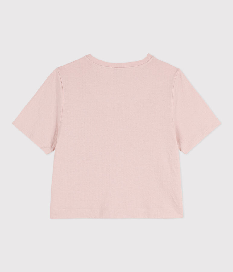 Damen-T-Shirt LE BOXY aus Baumwolle rosa