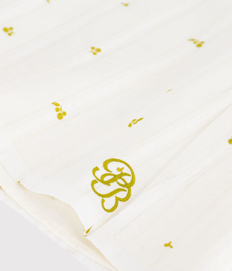 &Auml;rmellose Kinder-Bluse aus Baumwolle mit Blumenmuster gr&uuml;n/gr&uuml;n