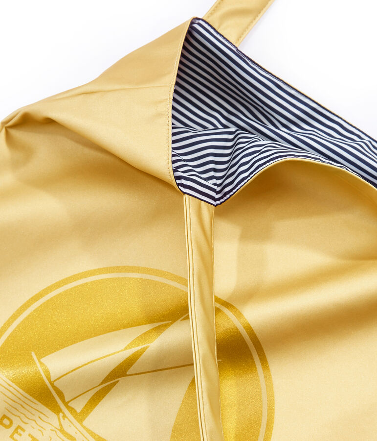 einfarbiger shopper gelb