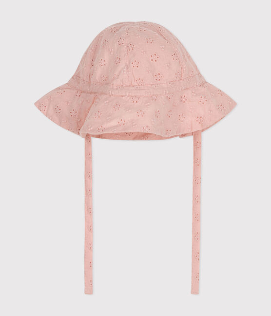 Baby-Fischerhut mit englischer Stickerei rosa SALINE