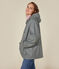 Damen-Regenjacke mit Kapuze grün THUYA